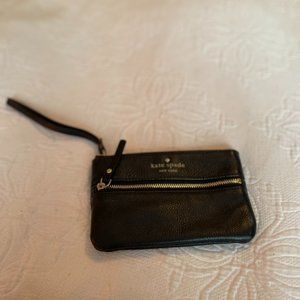 Kate Spade Black Leather Wristlet